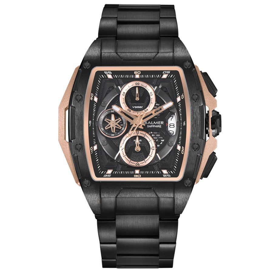 Jam Tangan Pria Balmer Original 8817 black rosegold