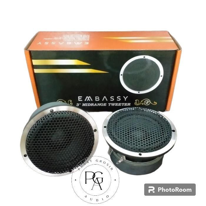 Speaker Midrange Embassy 3" Tweeter Mobil Midrange Embassy
