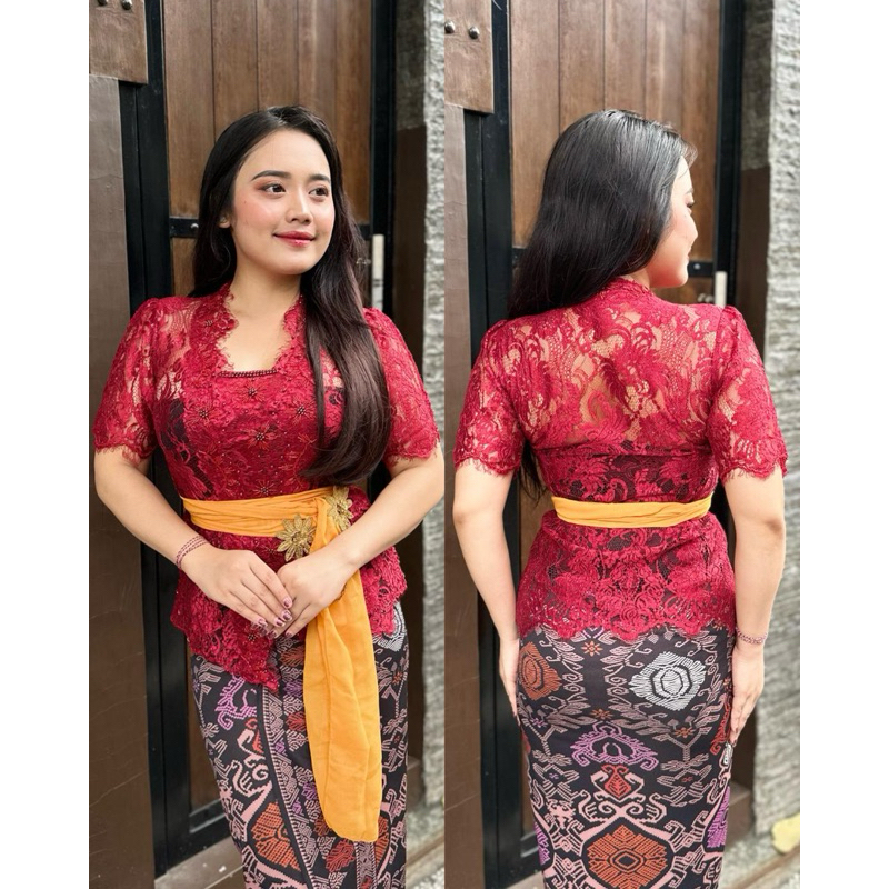 Kebaya Brokat Metalik Payet|| Kebaya Metalik Pendek