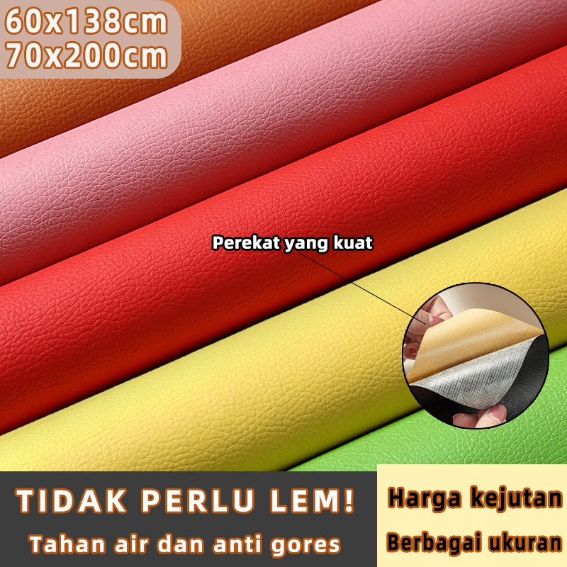[Versi tebal]stiker kulit kursi sofa rekat stiker kulit sofa tempel stiker kursi