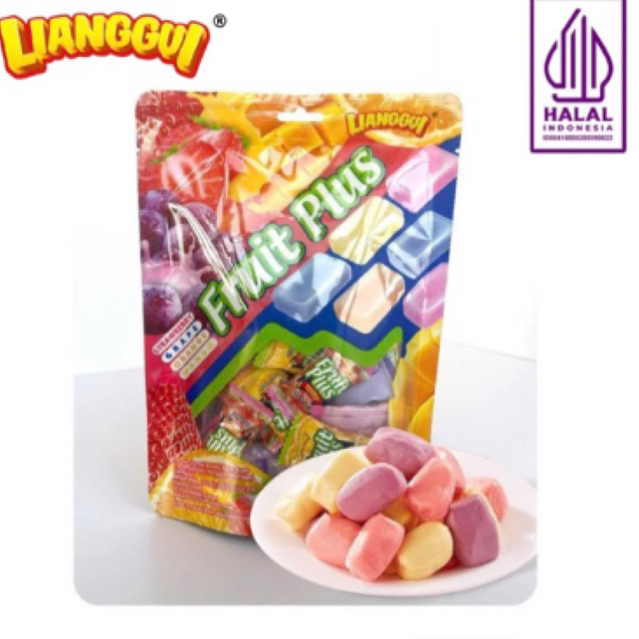 

PERMEN LUNAK BUAH JELLY KUPAS PEELED FUDGE ORANGE JERUK FRUIT PLUS LIANGGUI
