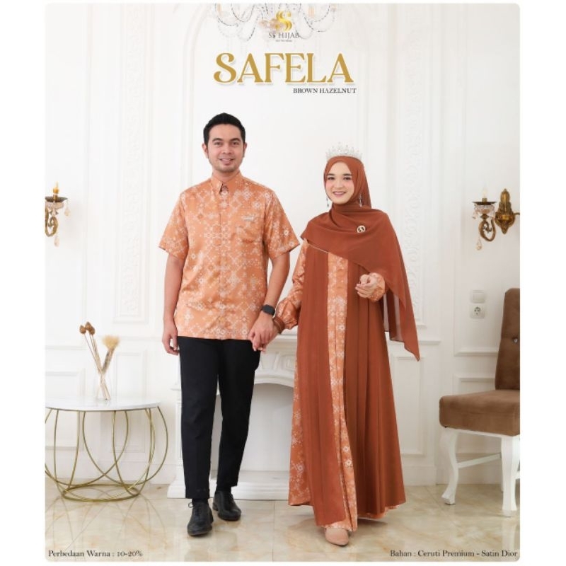 (READY) Sarimbit Shafiq Safela Gamis Couple Sarimbit Keluarga Shafiq Safela Original by SS Hijab