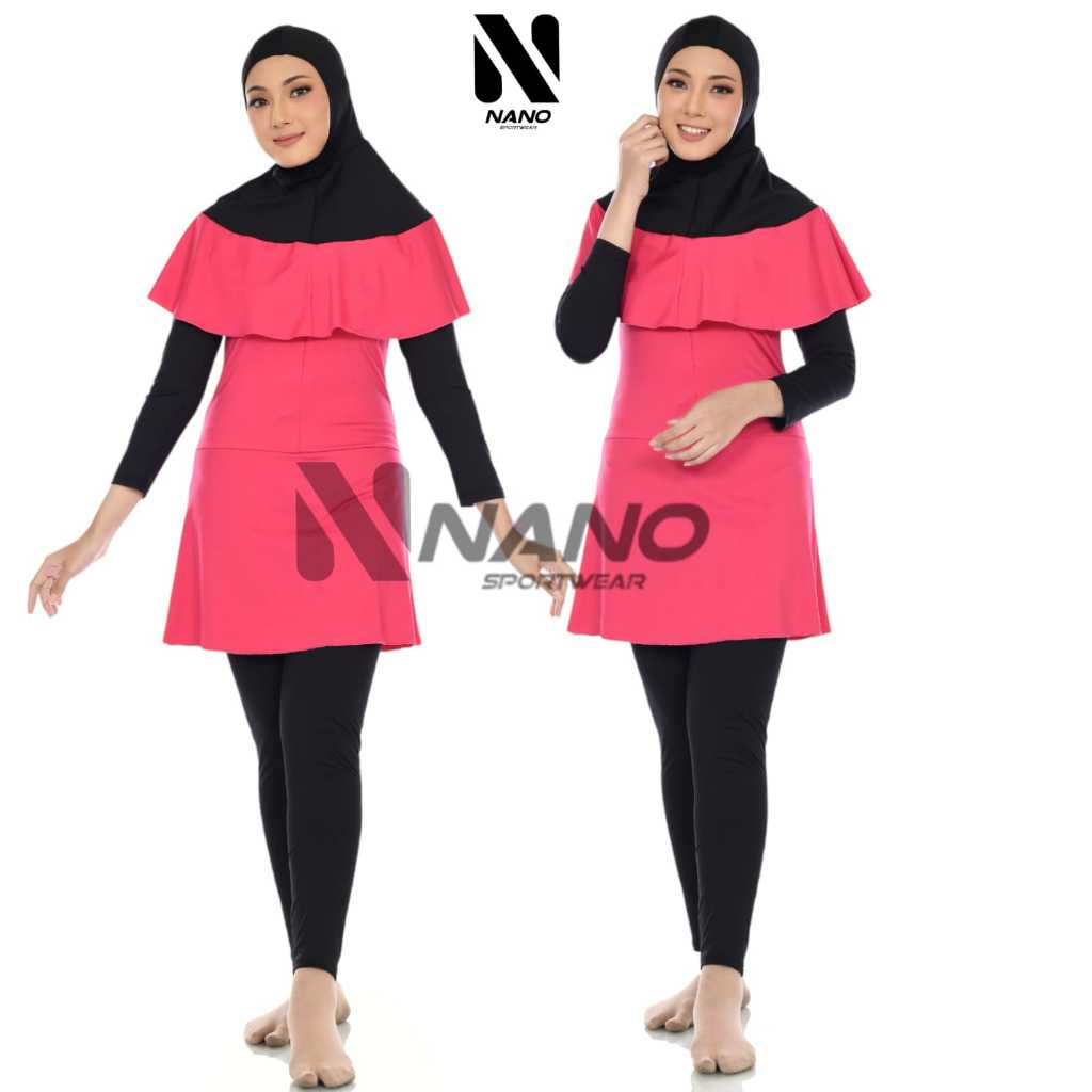 NANO || BAJU RENANG DEWASA / BAJU RENANG MUSLIM / BAJU RENANG POLOS DEWASA MUSLIM