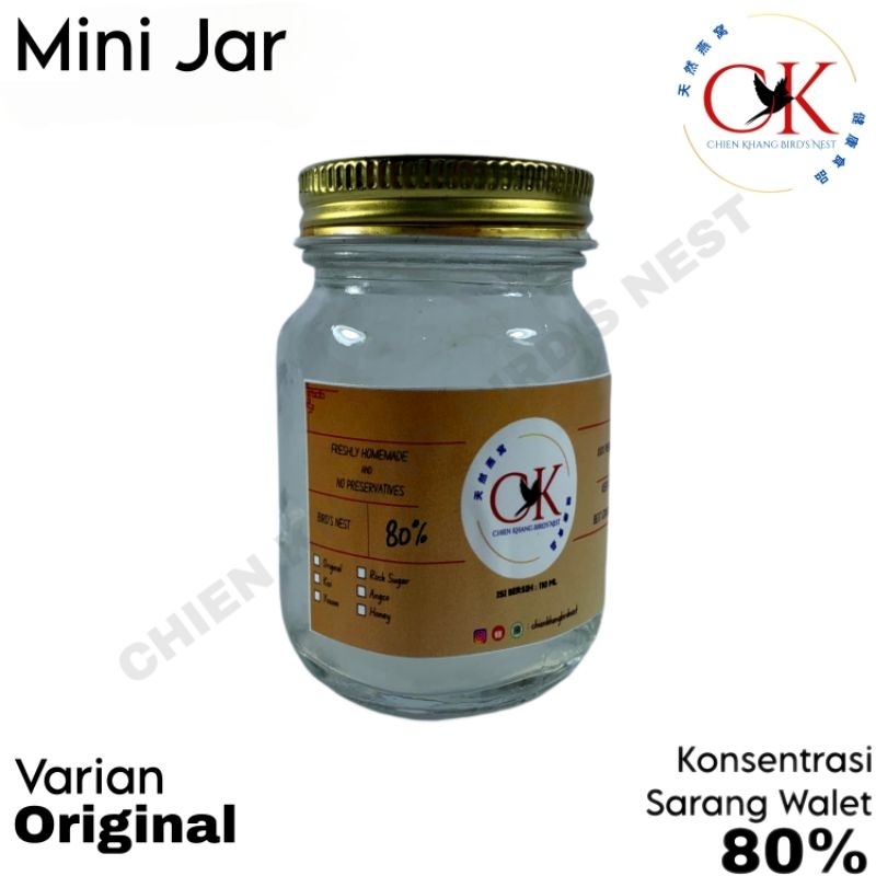 

CHIEN KHANG BIRD'S NEST - MINUMAN SARANG WALET - VARIAN ORIGINAL - MINI JAR VER. - KONSENTRASI WALET 80%
