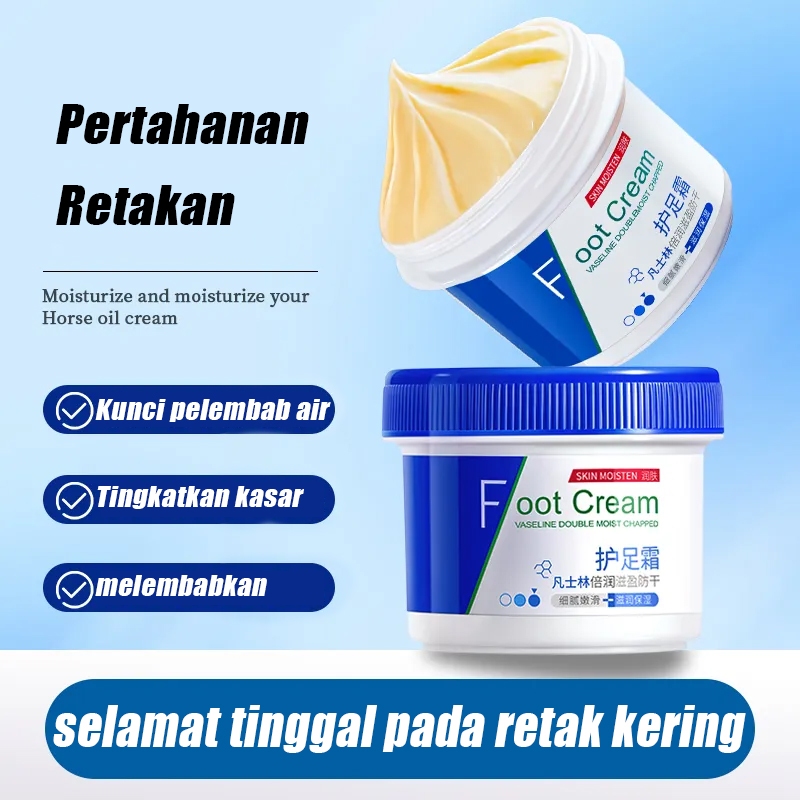 Vaseline kaki pecah dan kering Obat kaki pecah Pelembab kaki kering dan pecah Foot cream  Obat kaki 