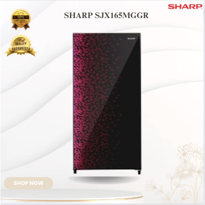 SHARP KULKAS 1 PINTU SJX165MGGR 128L/SJX-165MGGR/SJX 165MGGR/SHARP KULKAS 1 PINTU LOW WATT TERMURAH