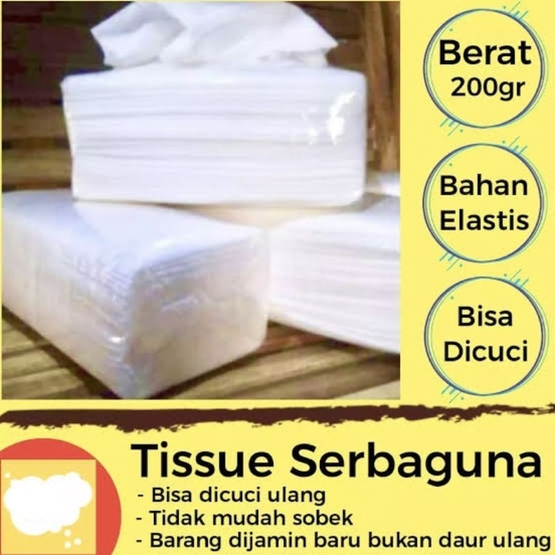 TISU KOMPOR TISSU MAGIC TISUE SERBAGUNA BISA DI CUCI TISSUE REUSEBALE