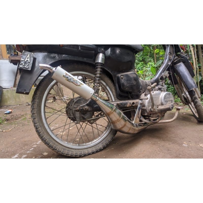 Knalpot Suzuki RC80 RC100 BRAVO BM POWER Cobra