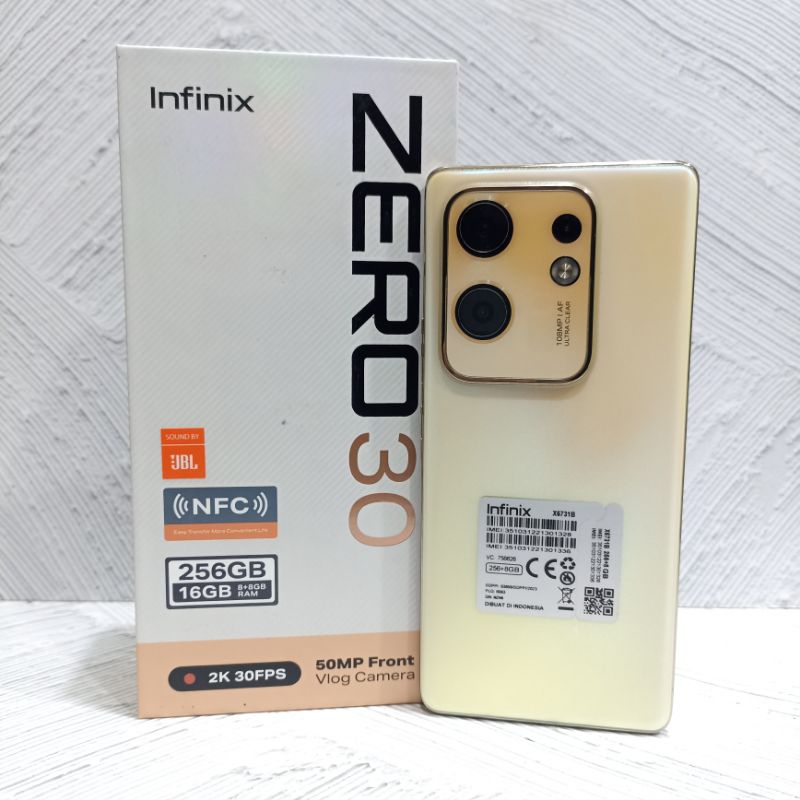 Infinix Zero 30 8+8/256 GB Handphone Second Fullset
