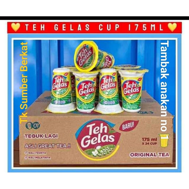 

Teh gelas cup 160ml isi 24 cup