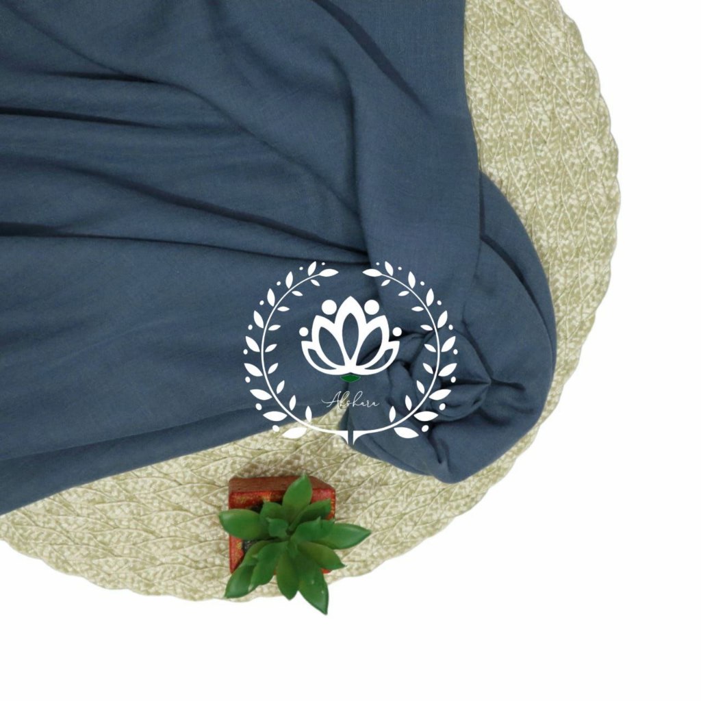 Hijab Segi Empat 'Blue Denim' Voal Premium Akshara - Hijab/Kerudung/Jilbab