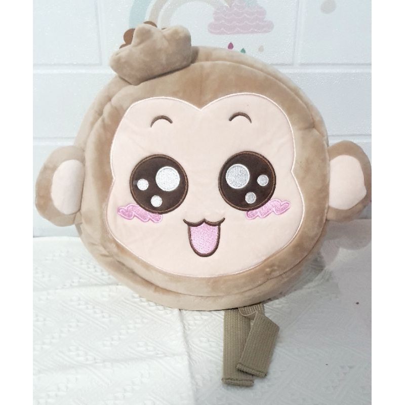 Tas anak tK karakter monkey monyet import