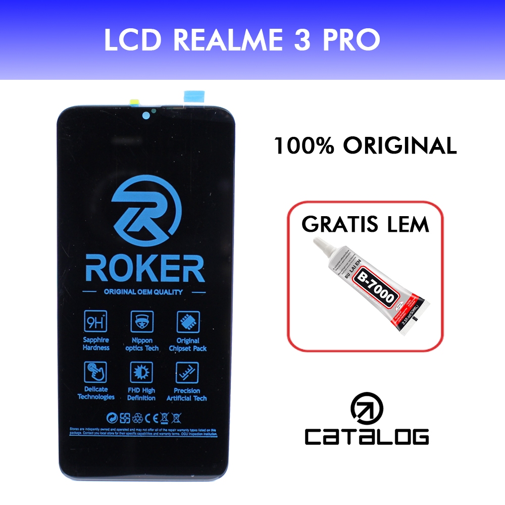 ORIGINAL ROKER LCD Realme 3 Pro FULLSET