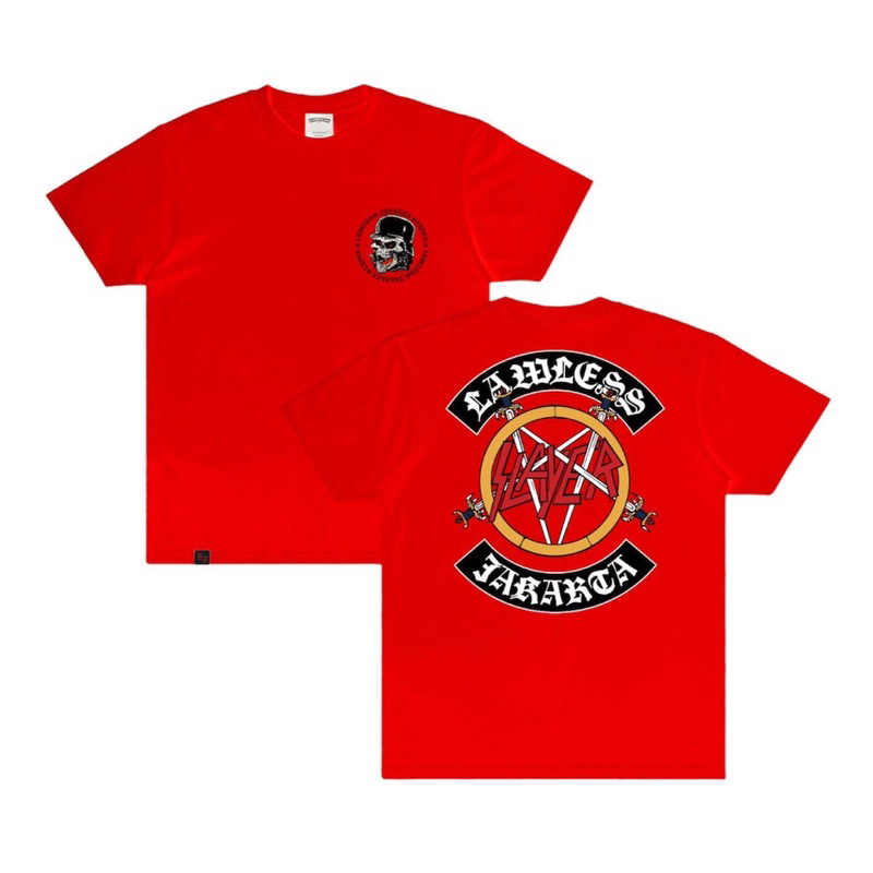 LAWLESS X SLAYER - Pentagram Logo Badge (T-SHIRT)