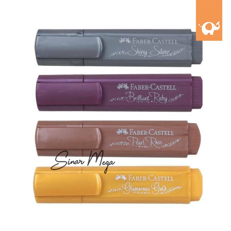

Faber Castell Highlighter Textliner 46 Metallic / Penanda Metalik Lucu Unik Murah Metalic