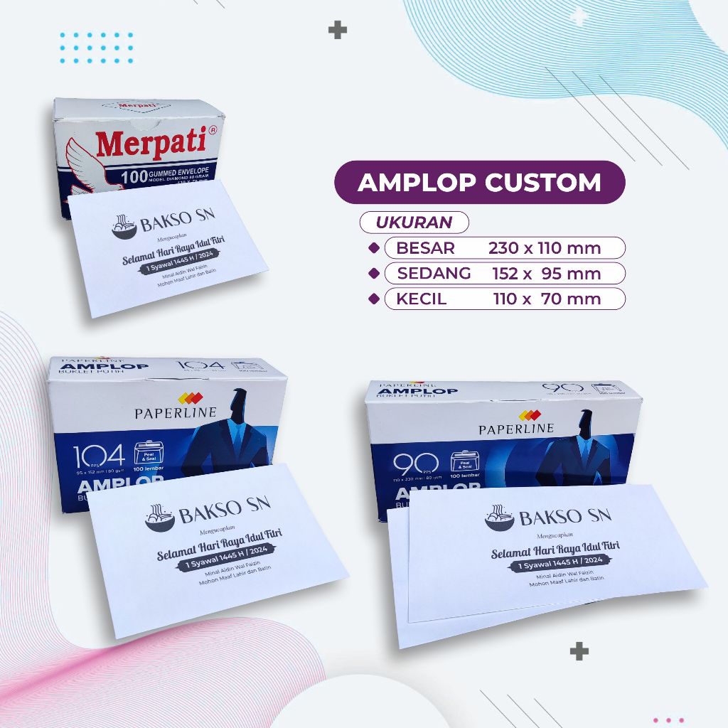 

CETAK AMPLOP CUSTOM FREE DESAIN PREMIUM QUALITY by ASTORE ID OFFICIAL