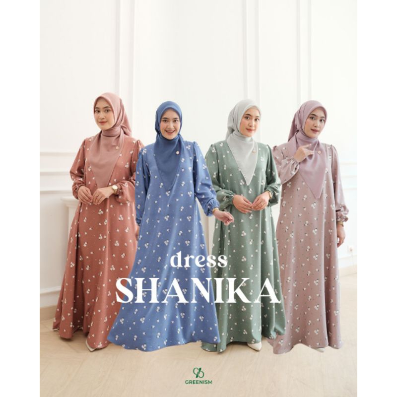 SHANIKA DRESS BY GREENISM | GAMIS GREENISM TERBARU | GAMIS WANITA MUSLIM