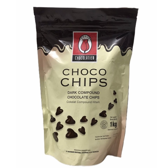 

MHI434 1111 Tulip Dark Compound Choco Chips Dark 1kg