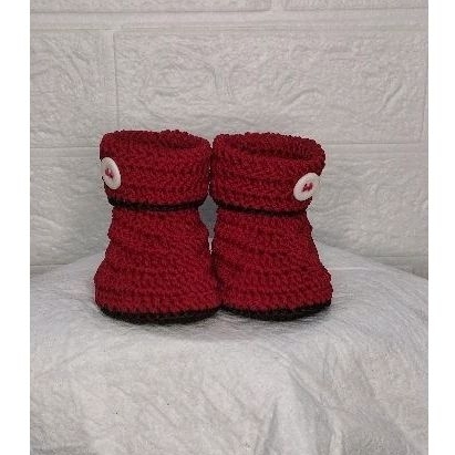 Sepatu bayi prewalker rajut/ Sepatu bayi/ Sepatu Rajut