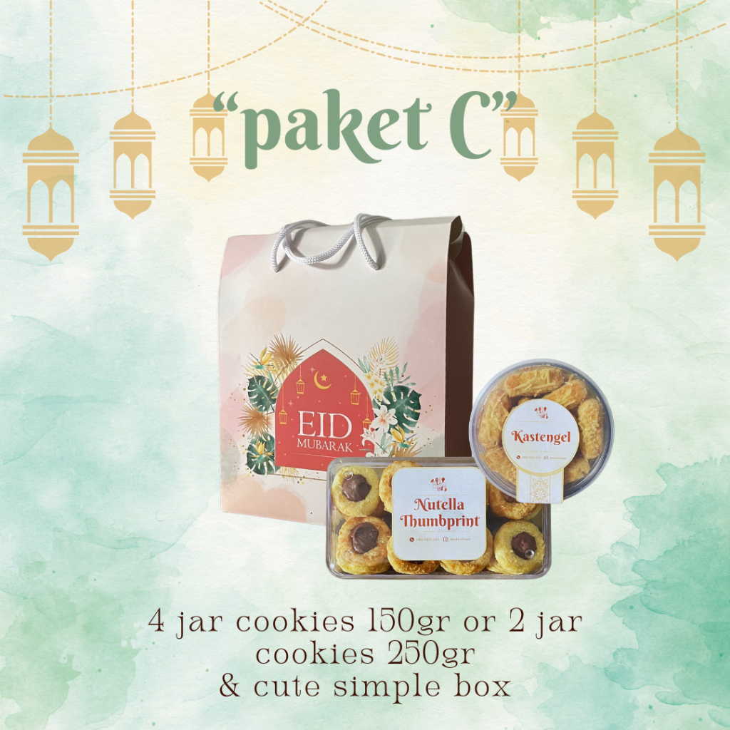 

Hampers Cookies Lebaran Isi 4 Cookies 150gr / Isi 2 Cookies 250gr