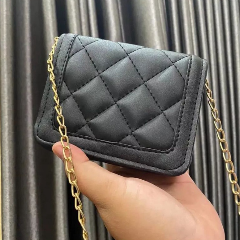 Terdepan Dompet mini CLASSY Dompet Selempang Mini Bordir Tas slempang Mini rantaiDompet kartuDompet 