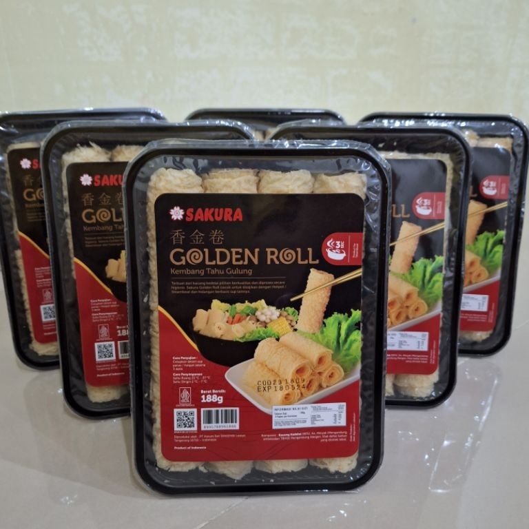 

HOE712 COD TERMURAH SAKURA ROLL 188g KULIT KEMBANG TAHU GULUNG GOLDEN ROLL KULIT TAHU GORENG