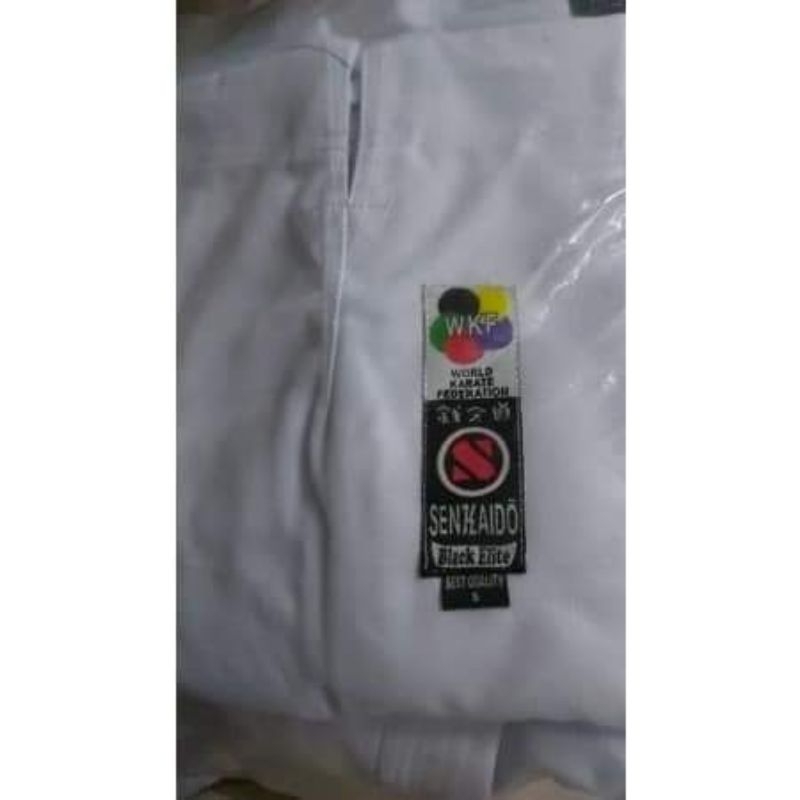 BAJU KARATE KATA SENKAIDO ELITE BORDER PUTIH
