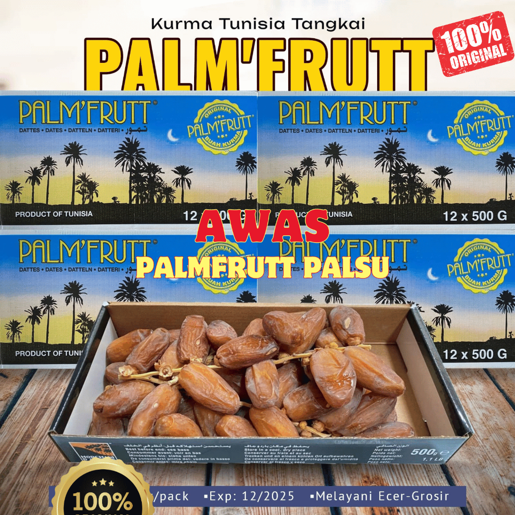 

Kurma Palmfruit Tunisia Tangkai 500gr