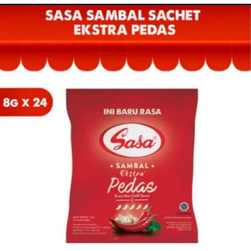 

saus Sasa exstra pedas 8gram