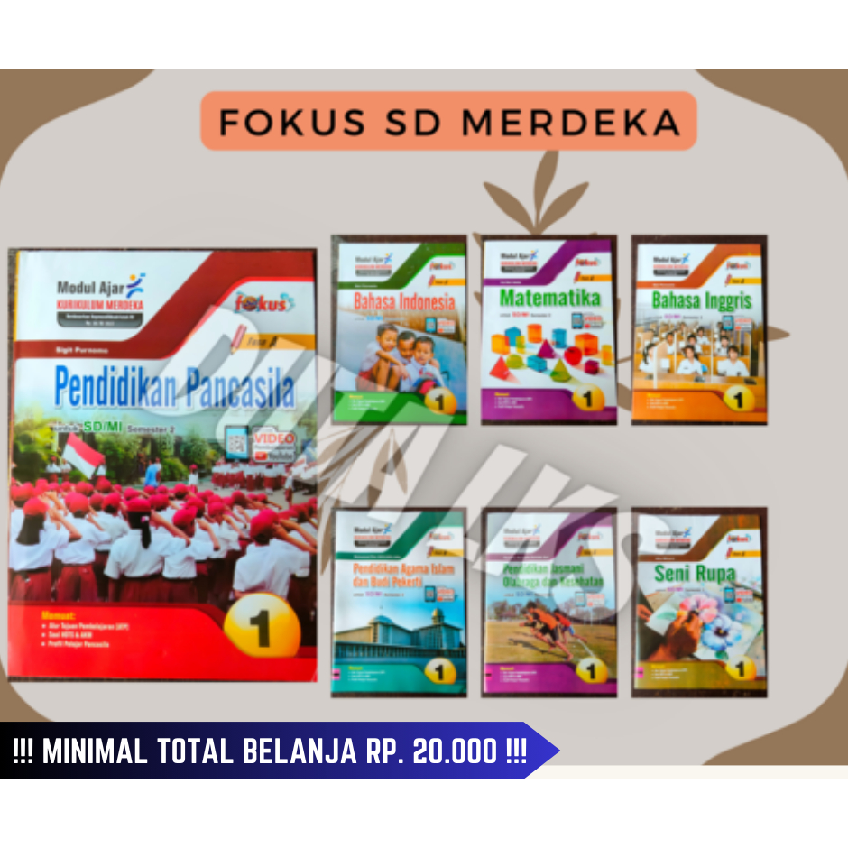 Buku LKS Fokus SD Kelas 1 Genap Kurikulum Merdeka