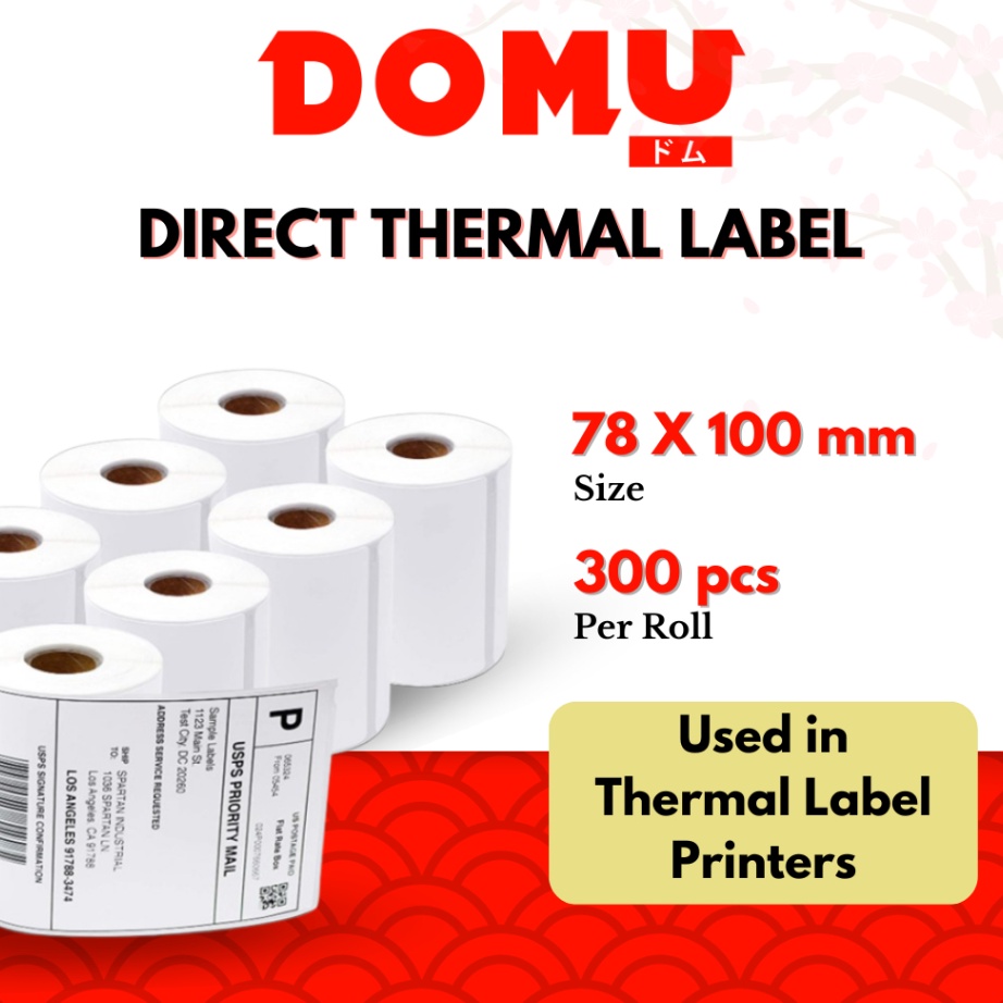 

Ready Stok Kertas Sticker Label Thermal Resi 78x1 mm Isi 3 Lembar per Roll