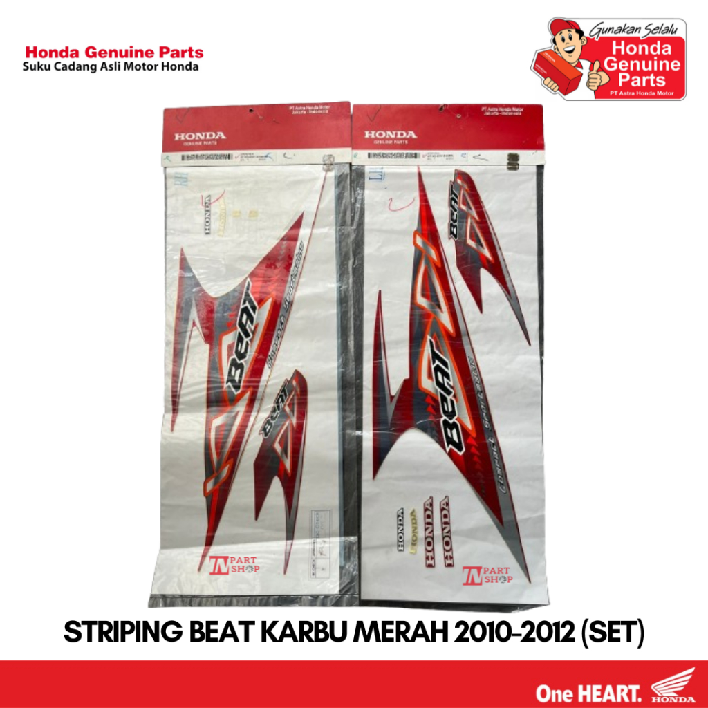 Striping Merah Oren - BeAT Karbu / 871X0-KVY-B10ZCR & 871X0-KVY-B10ZCL