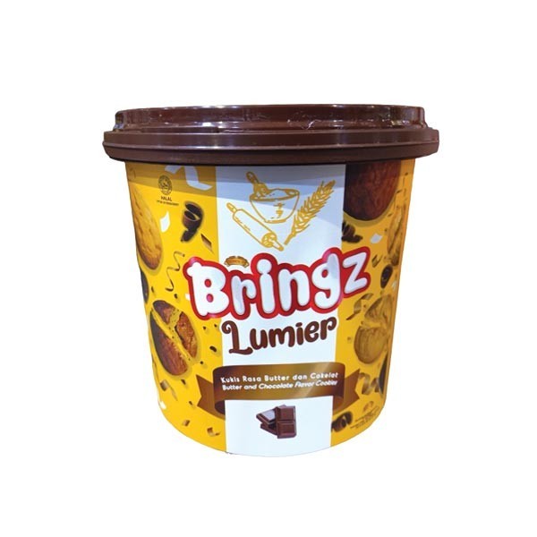 

Bringz Lumier Butter and Chocolate Flavour Cookies Bucket / Kukis Rasa Butter dan Cokelat 282gr