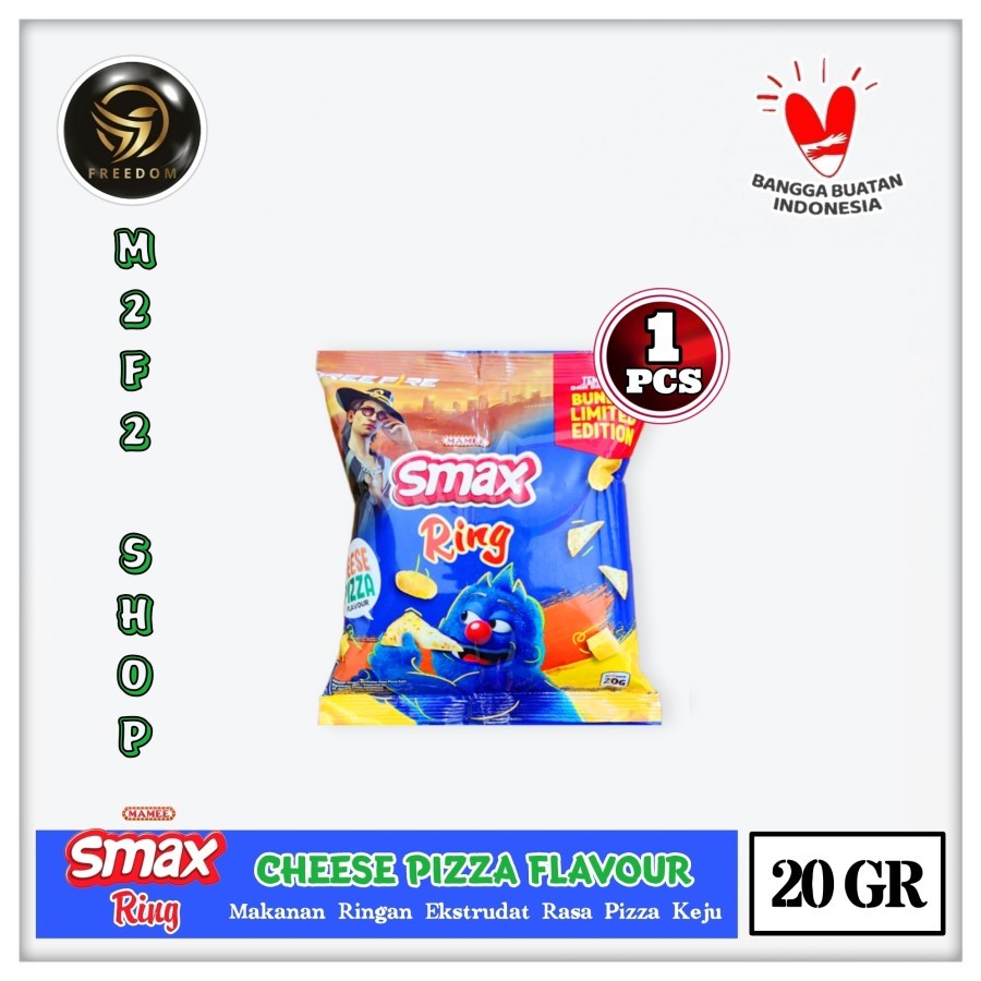 

Mamee Smax Ring Keju | Cheese Pizza Flavour Sachet - 20 gr (Kemasan Satuan)