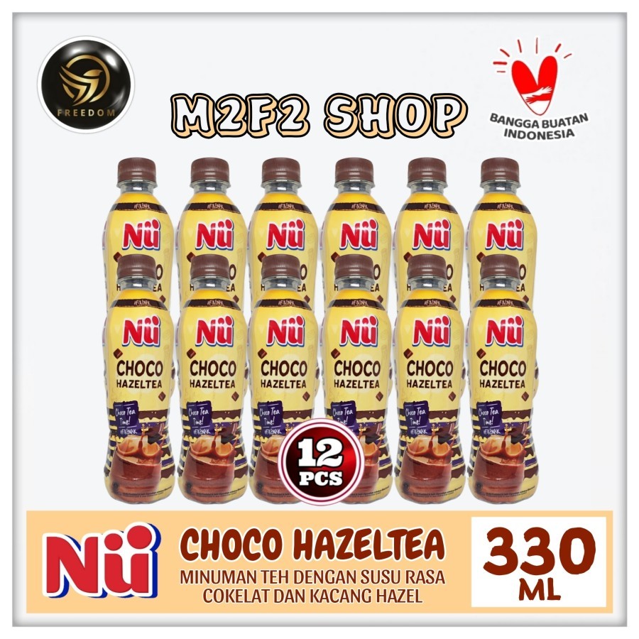 

NU Choco Hazeltea | Teh Susu Rasa Cokelat & Kacang Hazel Botol Pet - 330 ml (Kemasan 12 Pcs)