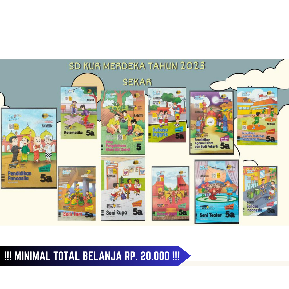 Buku LKS Merdeka Sekar - SD MI Kelas 5 - Semester Ganjil Edisi 2023