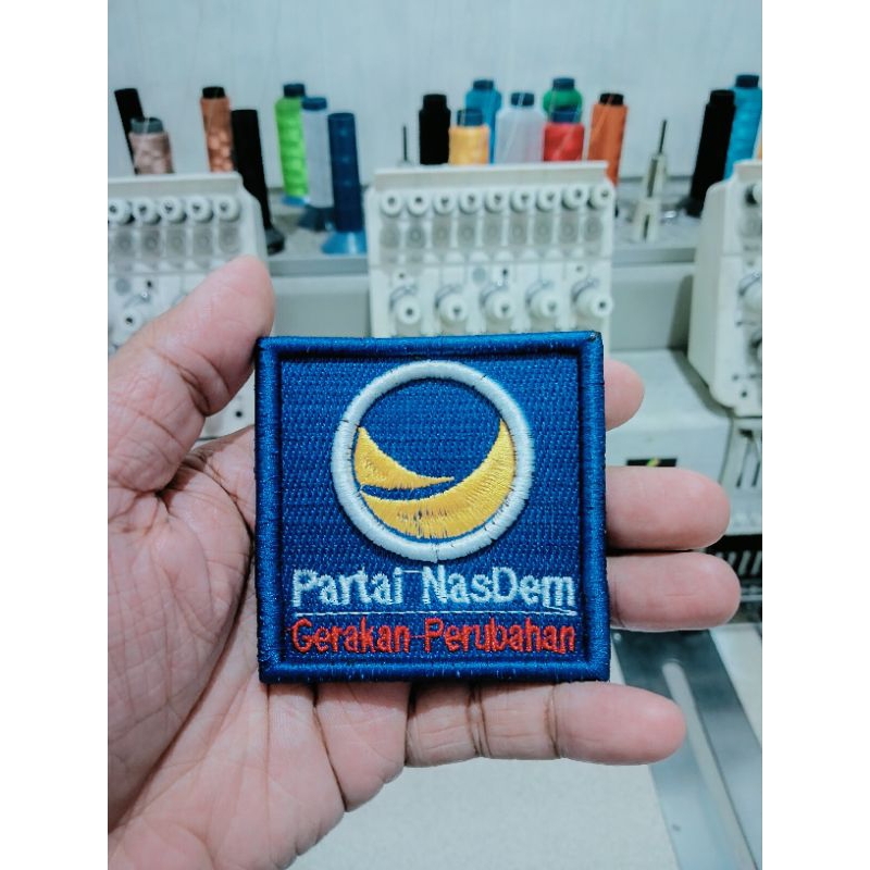 Patch Bordir 3D Logo Partai Nasdem