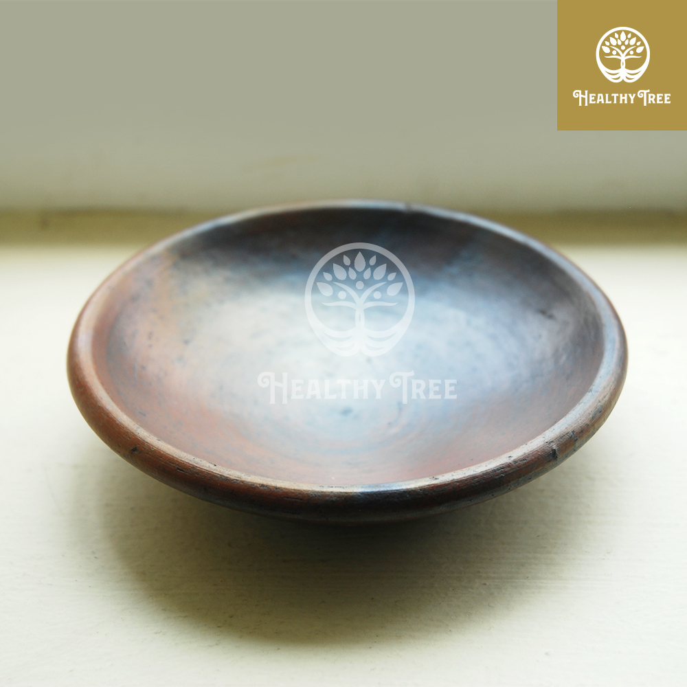 Piring Tanah Liat Gerabah Cobek untuk Tatakan Dupa Bakar