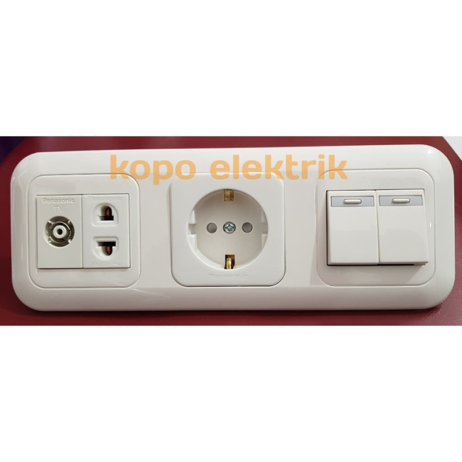 Panasonic StopKontak + Saklar Seri + StopKontak Universal + Soket TV