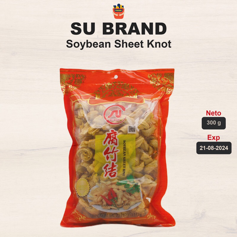 

Su Brand Kembang Tahu Puta Bentuk Soybean 300 gram - Soybean Sheet Knot Crispy Food