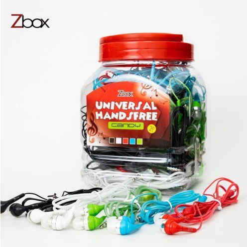HEADSET TOPLES ZBOX CANDY (TOPLES 50PCS) | HEADSET MURAH | SUPERBASS | HANDSFREE KABEL | TERLARIS