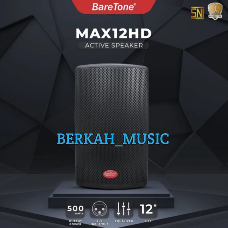 Baretone Speaker Aktif Max12hd original Speaker 12inch