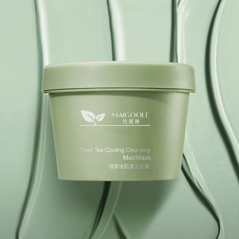 ￼TWG Masker Wajah Green Tea Clay Mask | Masker Komedo Pore Clean Clay Mask MAIGOOLE