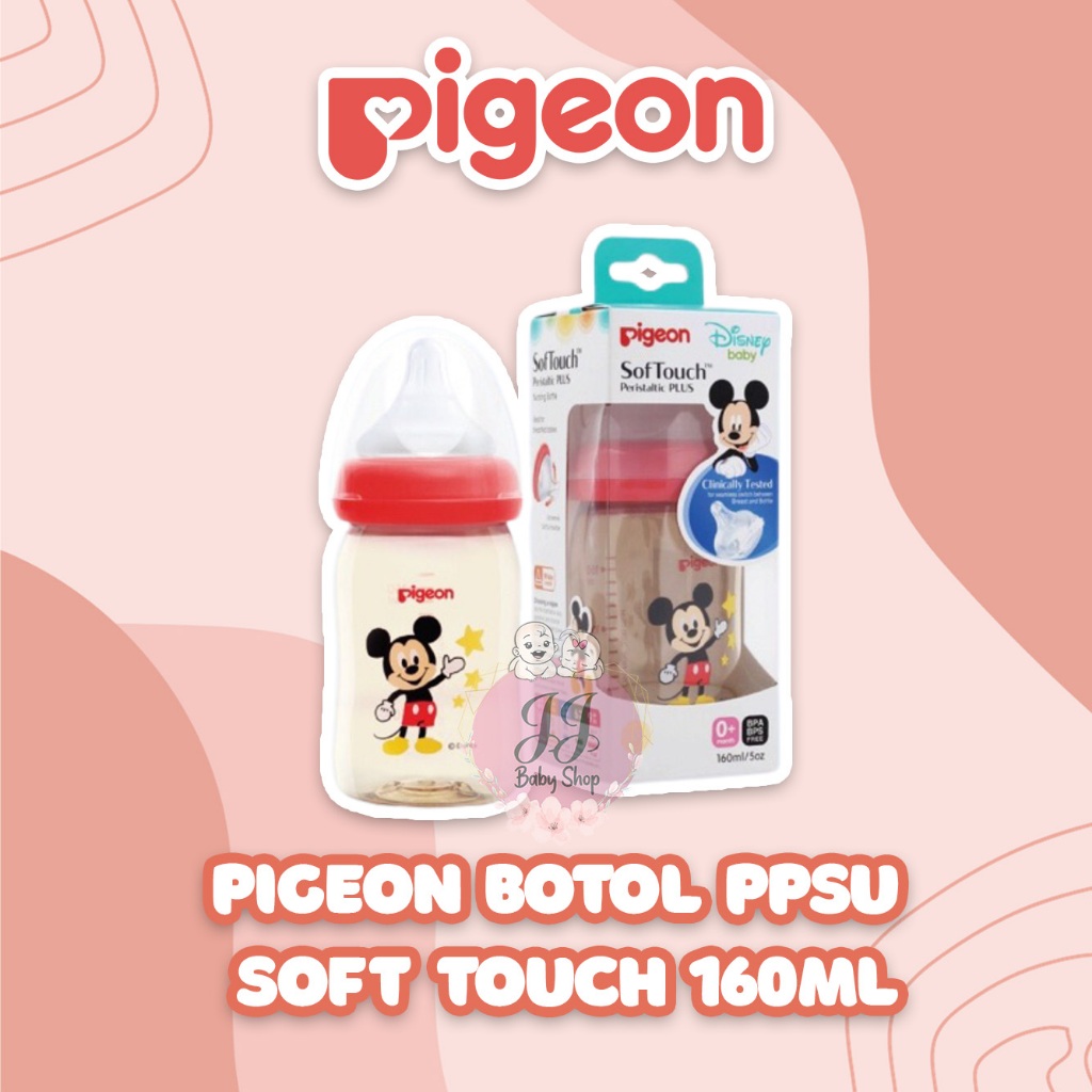 Pigeon Botol PPSU Soft Touch 160ml - Botol Susu Bayi