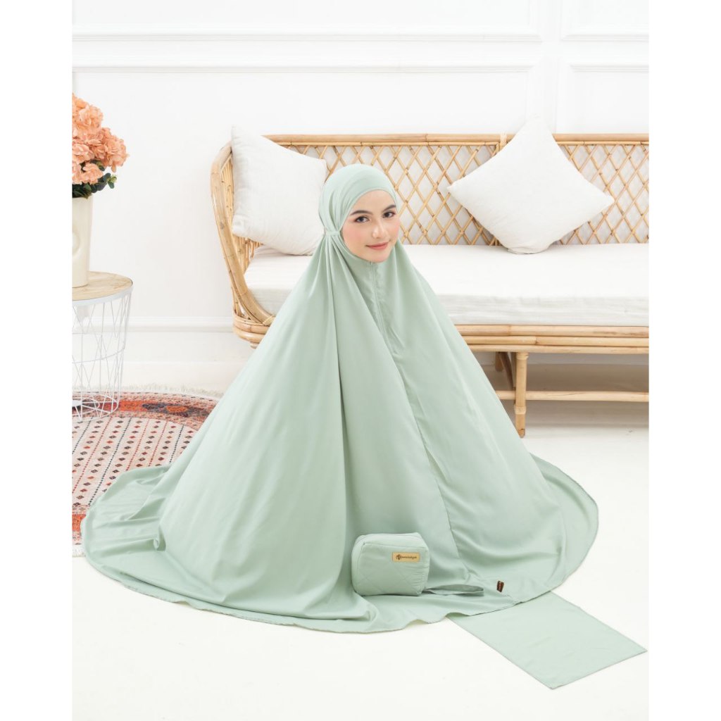 Mukena Moscha Hijab Hanna 2in1 Sage