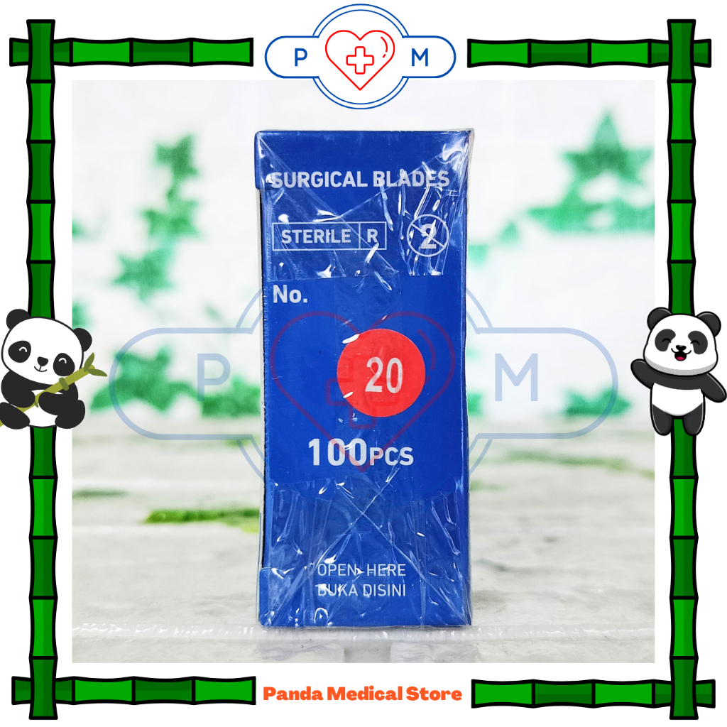 Bisturi / Surgical Blade / Pisau Bedah No. 20 isi 100 Pcs Onemed