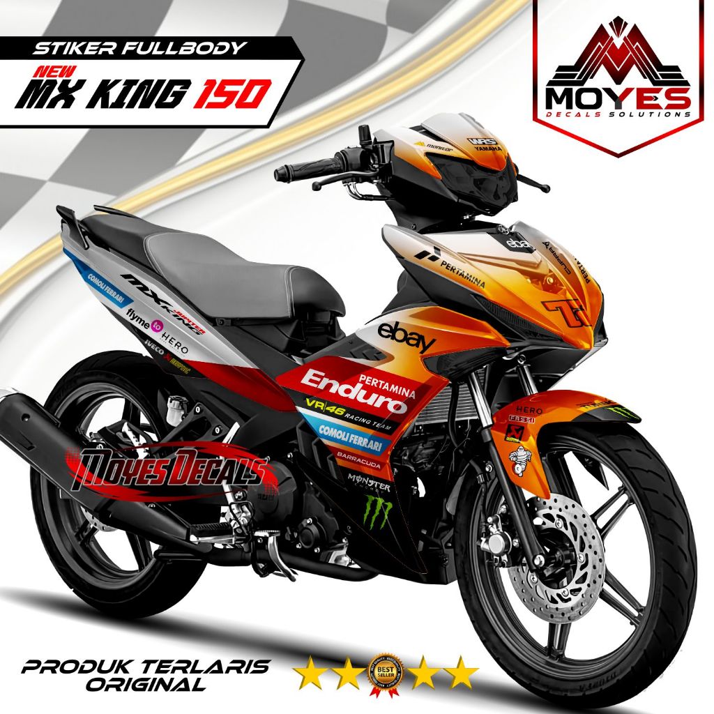 Decal Mx King 150 Fullbody Decal Stiker Motor Mx King 150 Fullbody Decal Sticker Yamaha Mx King 150 