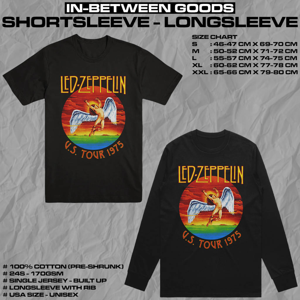 LED ZEPPELIN - U.S. TOUR 1975 | T-SHIRT | LONGSLEEVE | BAND MERCH