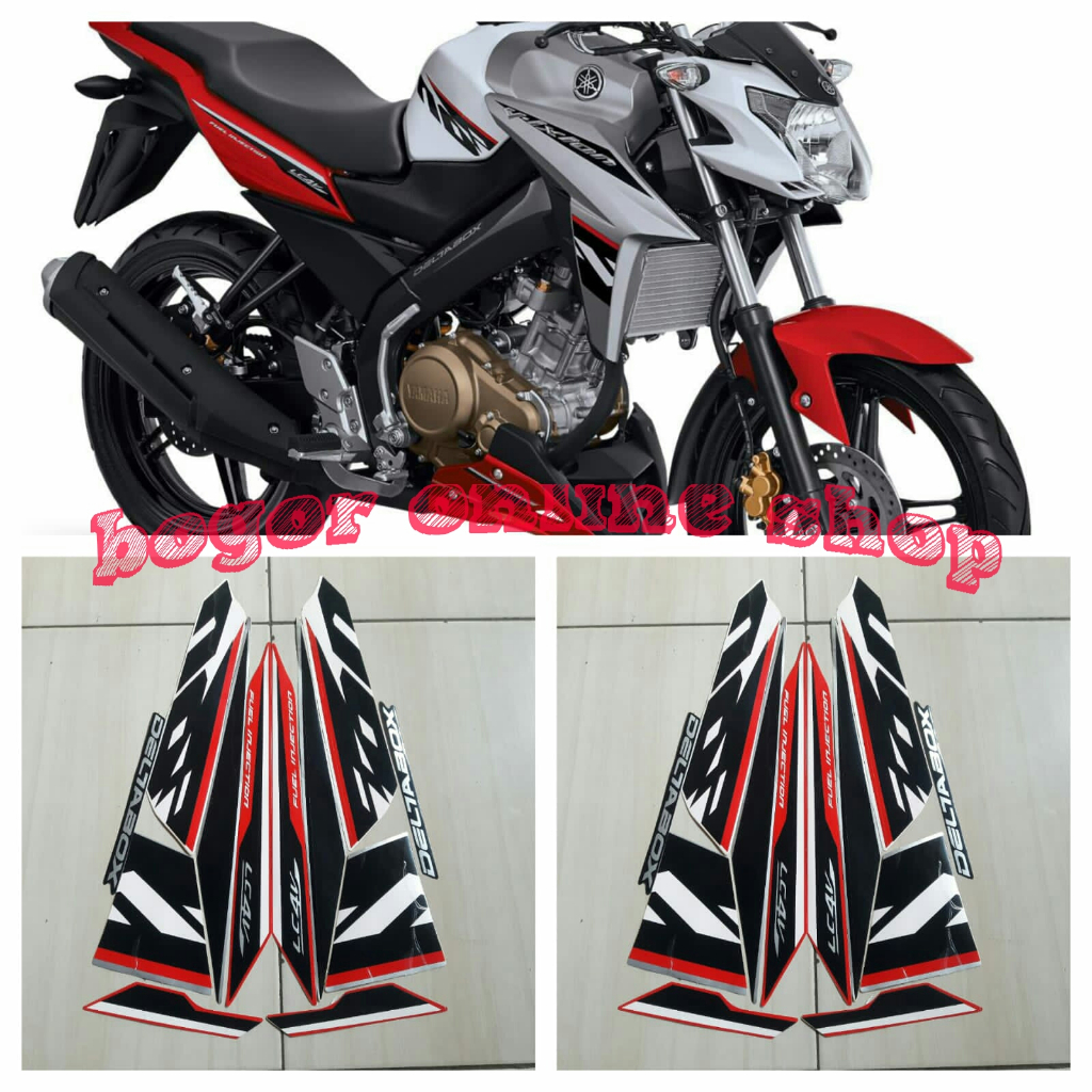 sticker motor New Vixion Advance 2017 putih-merah