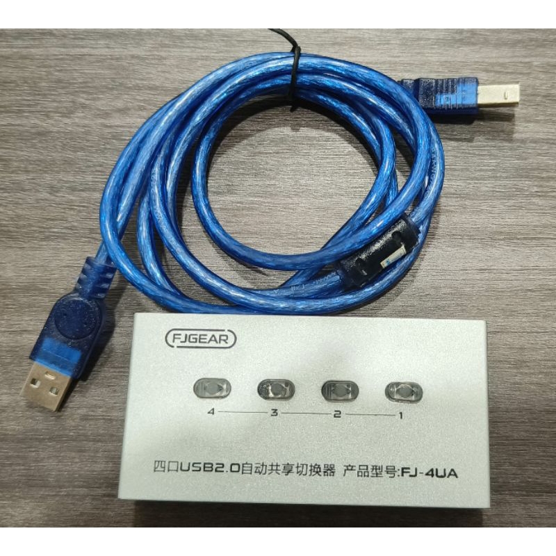 USB auto switch printer 4 port fj gear FJ-4UAal auto sharing switch